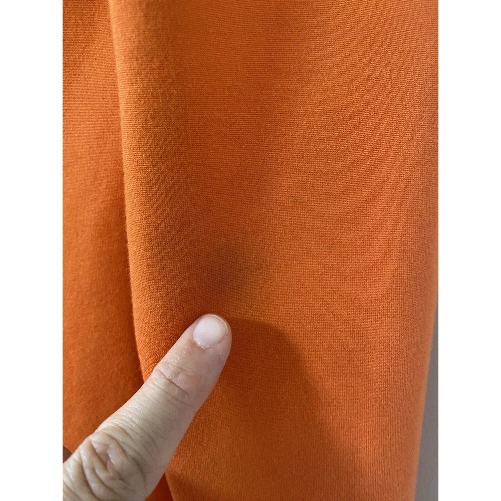Kate Spade Saturday Dress Womens XS Orange Ponte‎ Knit Square Neck Stretch Mini